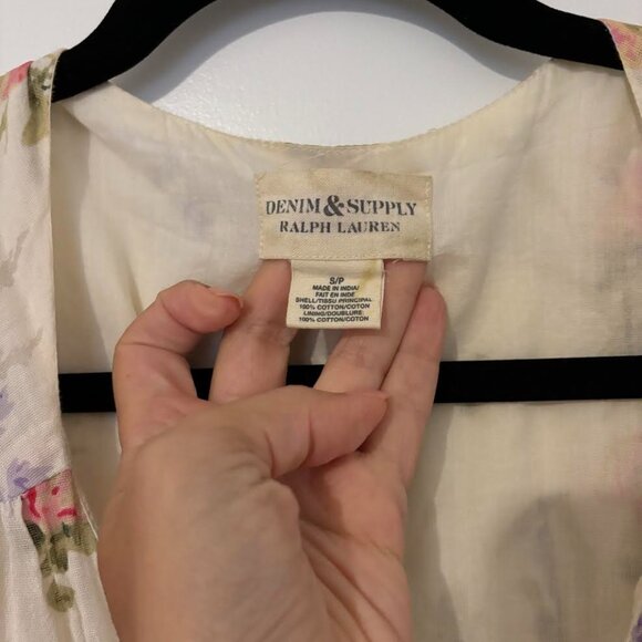 Ralph Lauren Denim and Supply Gauze Floral Wrap Dress - Picture 4 of 9